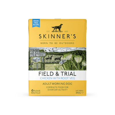 Skinners Field & Trial Chicken & Root Veg, 390g x 18 VAT FREE - Ormskirk Pets