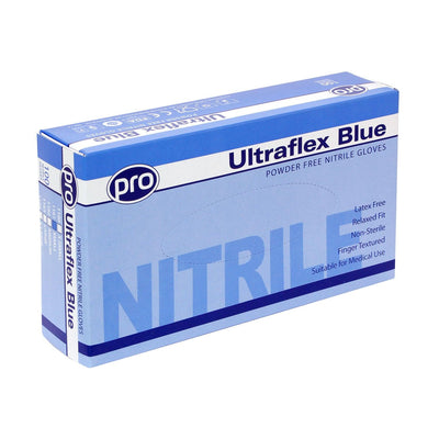 Ultraflex Nitrile Powder Free Blue 100 Pack Small - Ormskirk Pets