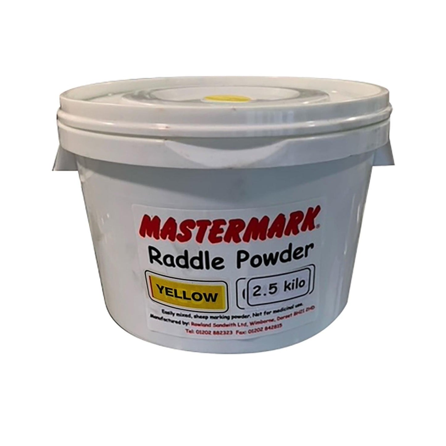 Mastermark Raddle Powder Yellow x 2.5kg - Ormskirk Pets