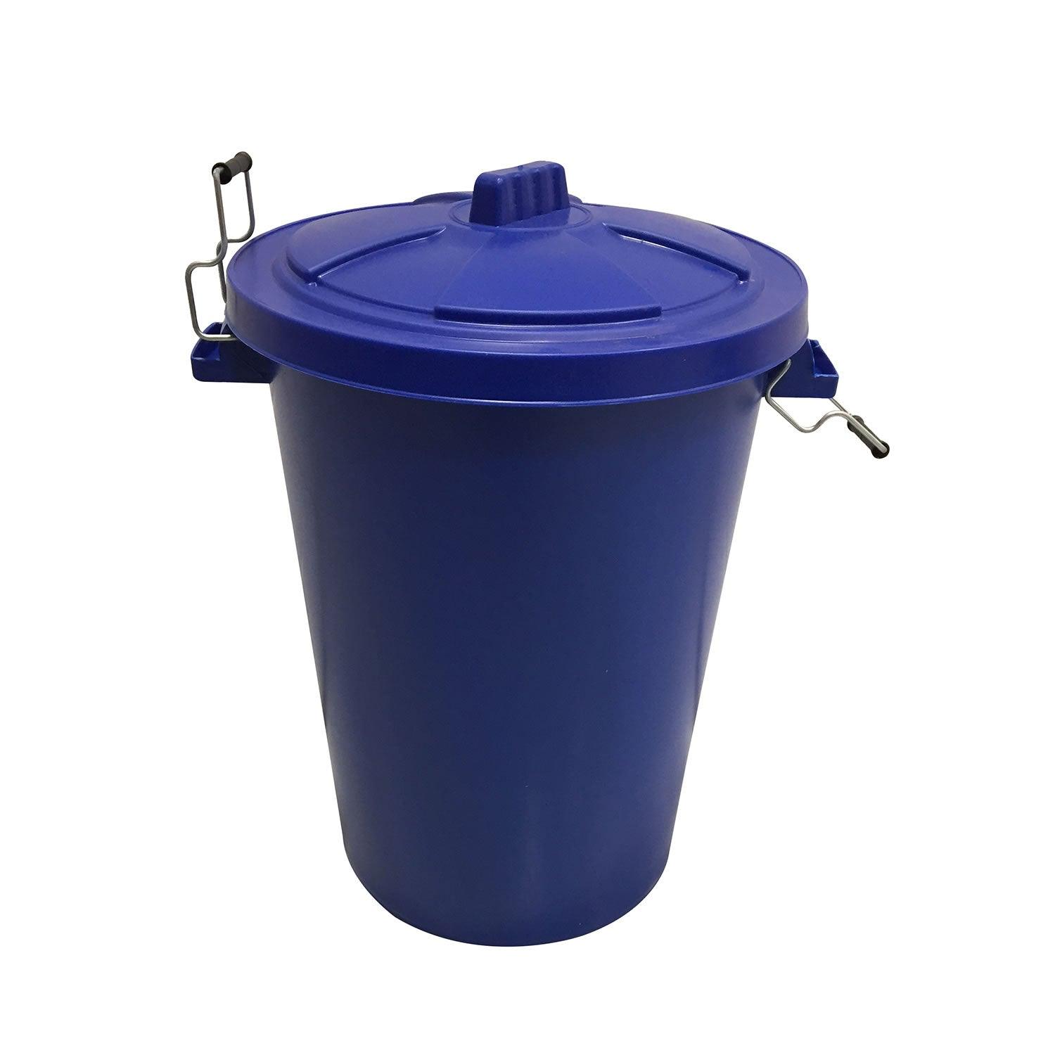 Prostable Dustbin C/W Locking Lid Blue X 90ltr - Ormskirk Pets