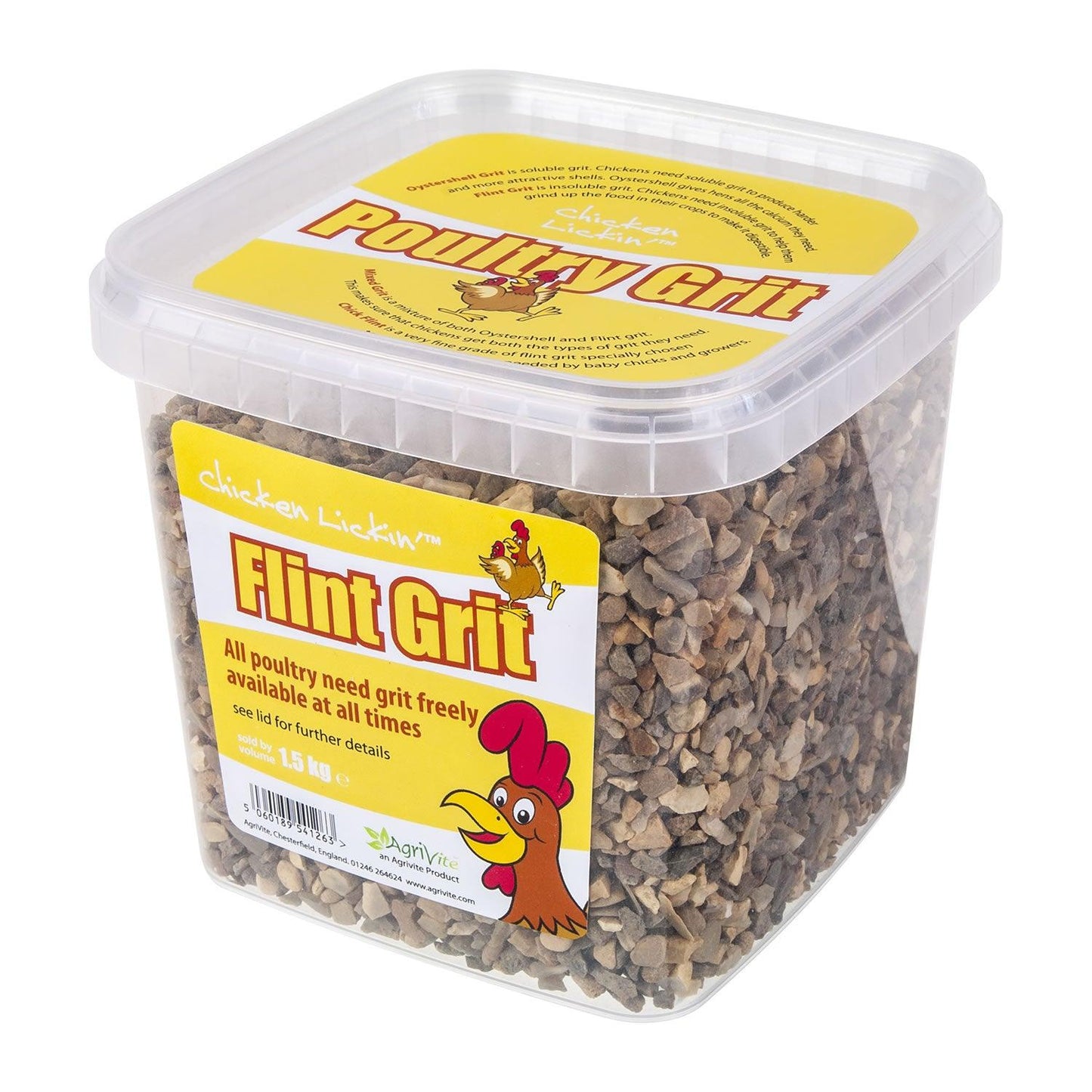 Agrivite Chicken Lickin Flint Poultry Grit 1.5kg - Ormskirk Pets