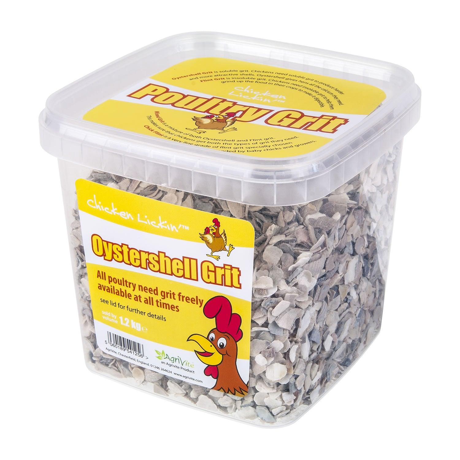 Agrivite Chicken Lickin Oystershell Grit 1.2kg - Ormskirk Pets