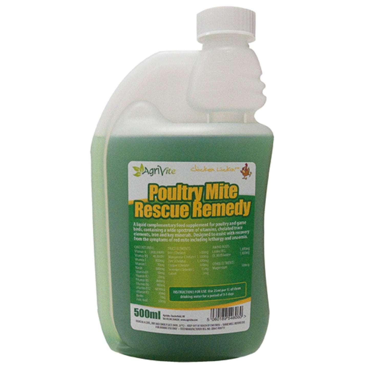 Agrivite Poultrymite Rescue Remedy 500ml - Ormskirk Pets