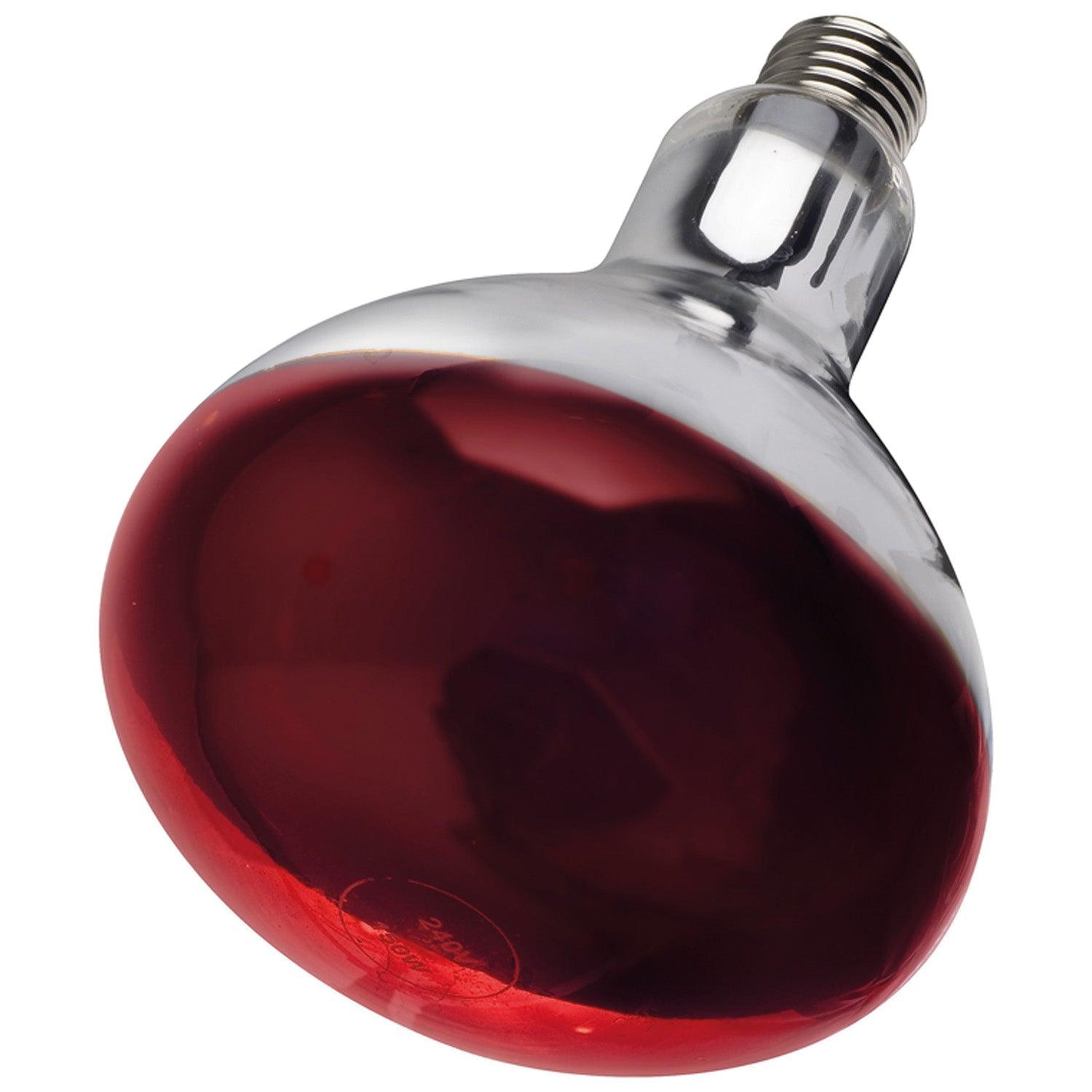 Intelec Hard Glass Infra-Red Heat Bulb 250W Ruby - Ormskirk Pets