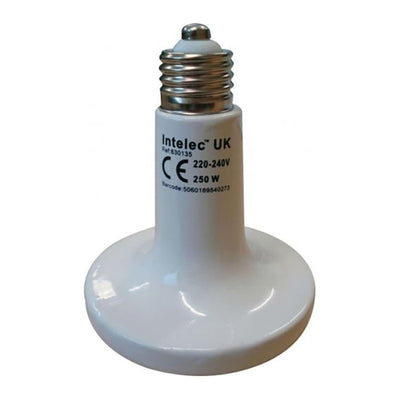 Intelec Dull Emitter Ceramic Infra-Red Heat Bulb 100w - Ormskirk Pets