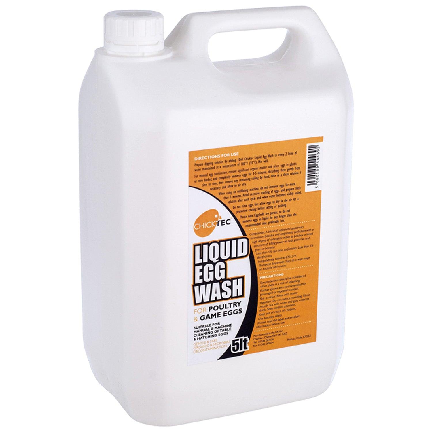 Chicktec Egg Wash Liquid 5ltr - Ormskirk Pets