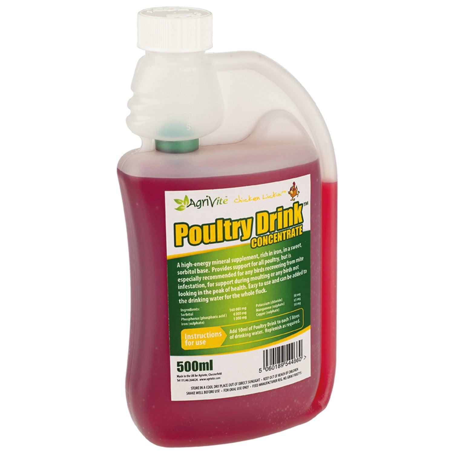 Agrivite Poultry Drink 500ml - Ormskirk Pets