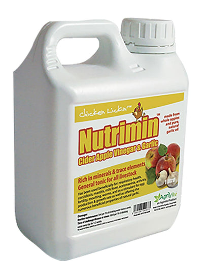 Agrivite Chicken Lickin Nutrimin Cider Vinegar & Garlic 1ltr - Ormskirk Pets