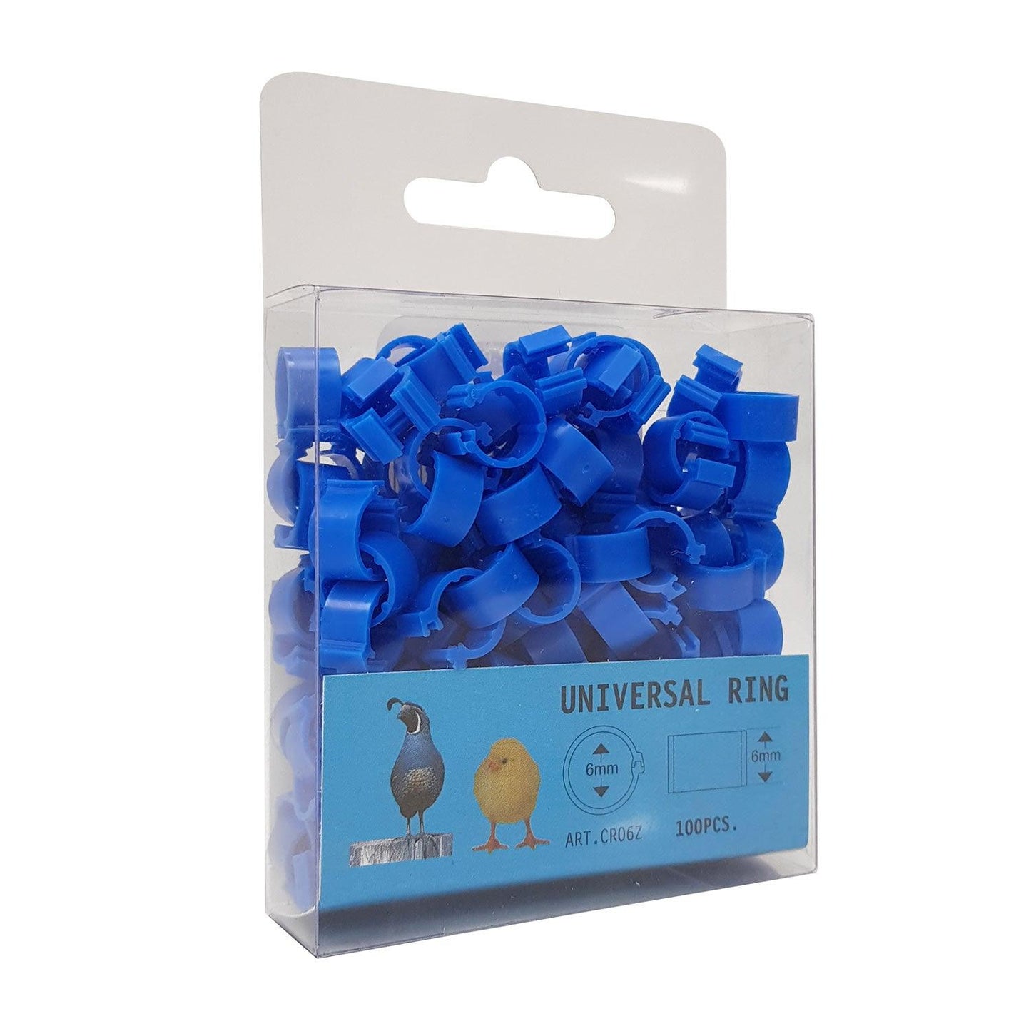 Eton Clic Leg Rings 6Mm 100 Pack Dark Blue - Ormskirk Pets