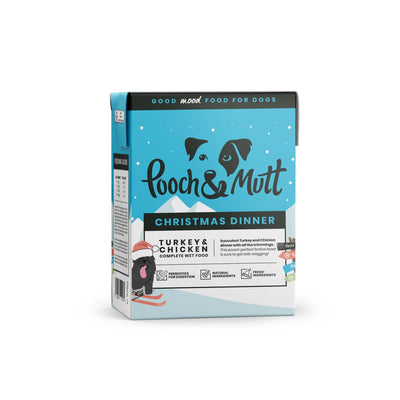 Pooch & Mutt Dog's Christmas Turkey Wet Food Dinner 375g- 1 Carton