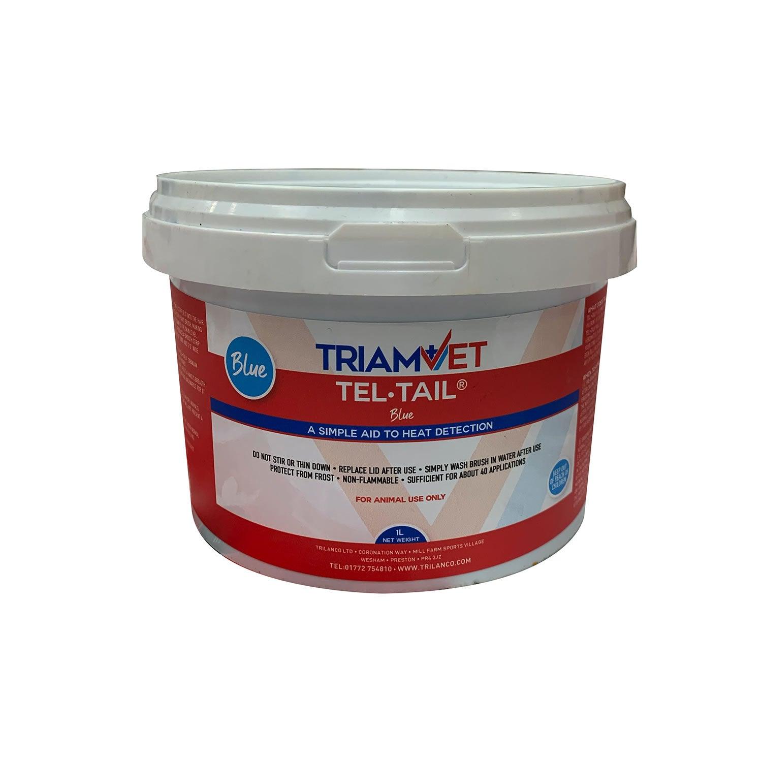 Triamvet Tel-Tail Paint Blue x 1ltr - Ormskirk Pets