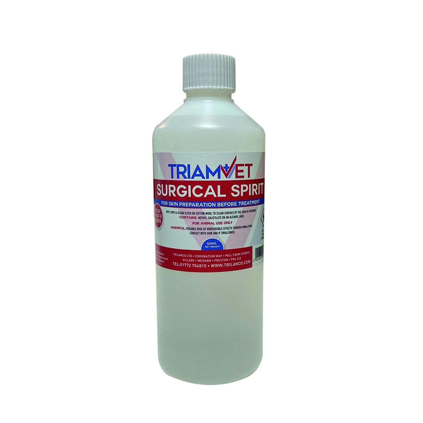 Triamvet Surgical Spirit 500ml - Ormskirk Pets