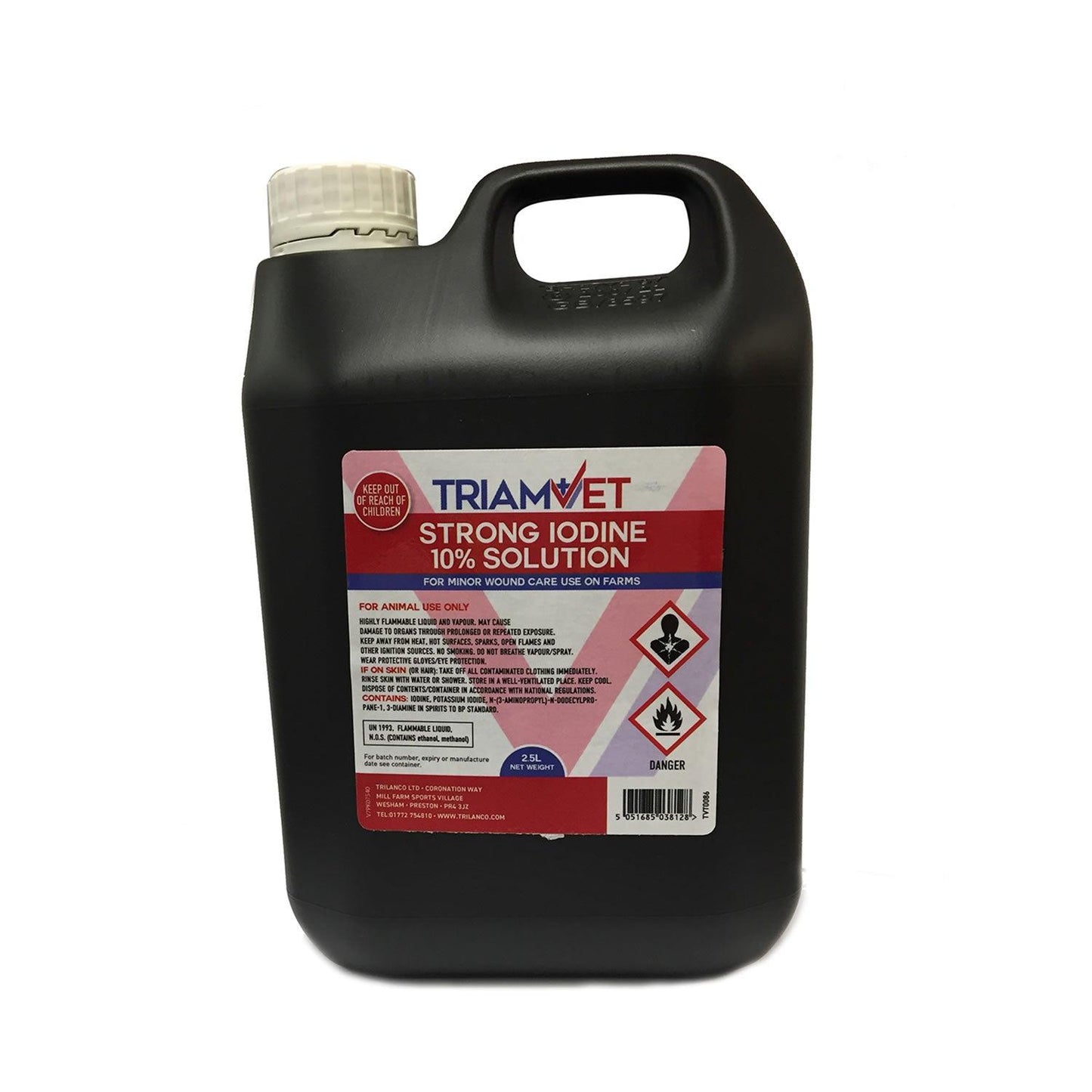 TRIAMVET STRONG IODINE 10% SOLUTION - Ormskirk Pets