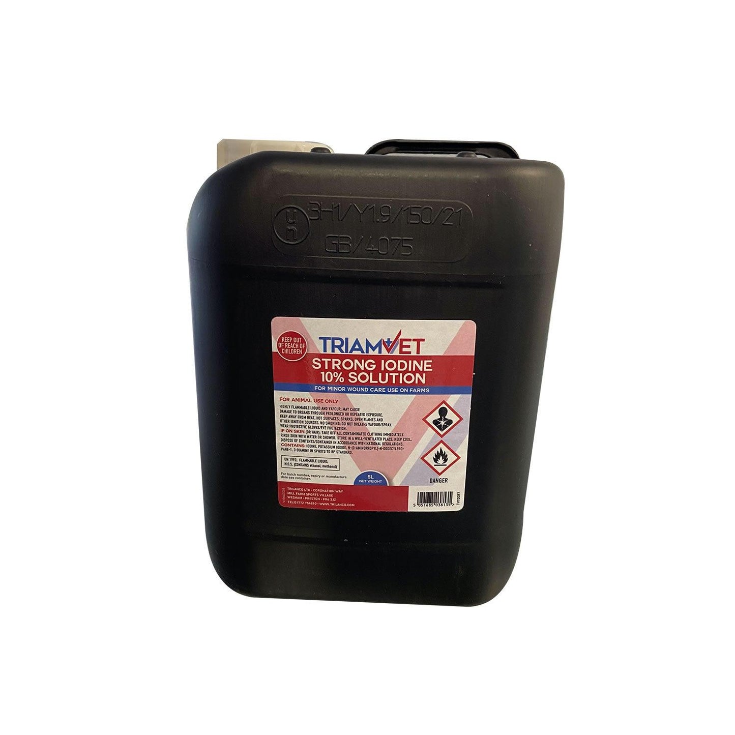 TRIAMVET STRONG IODINE 10% SOLUTION - Ormskirk Pets