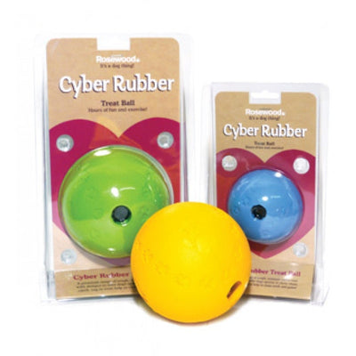 Rosewood Cyber Rubber Treat Ball Assorted