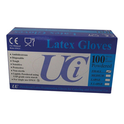 Gloves Latex Examination Medium X 100 Pack - Ormskirk Pets