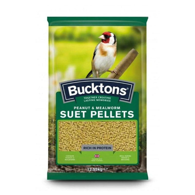 Bucktons Peanut & Mealworm Suet Pellets 12.55kg