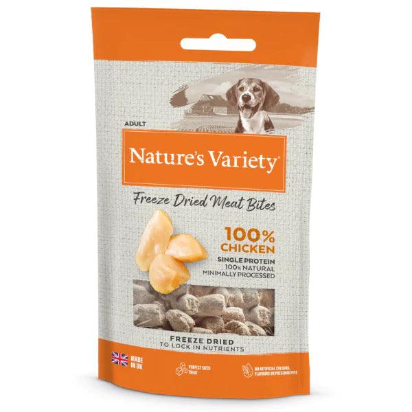 Natures Variety 100% CHICKEN BITES 20g - Ormskirk Pets