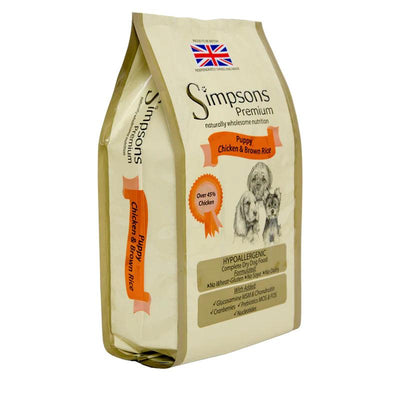 Simpsons Puppy Chicken & Brown Rice 12kg - Ormskirk Pets