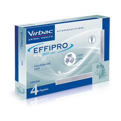 Virbac Effipro Spot On For Cats 4 Pipettes - Ormskirk Pets