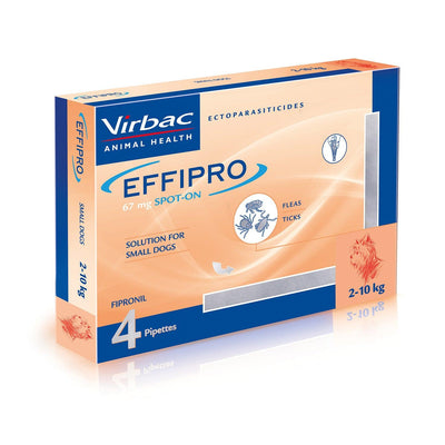 Virbac Effipro Spot On For Small Dogs 4 Pipettes - Ormskirk Pets