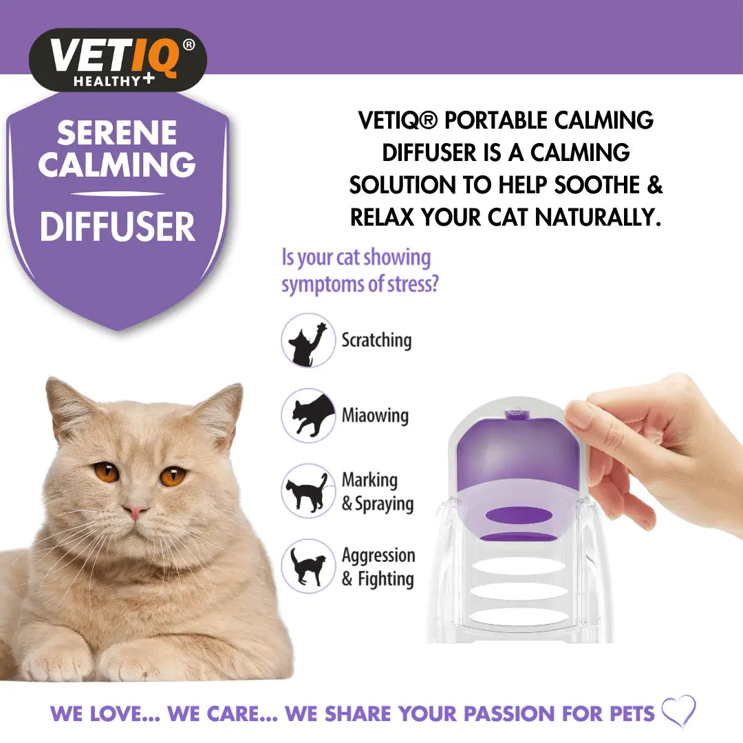 Vetiq Healthy+ Serene Calming Diffuser & Refill, 30DAY