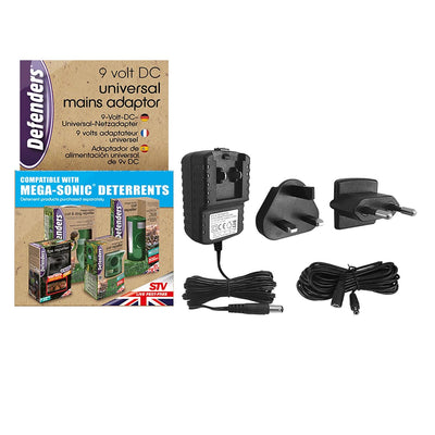 Defenders Universal Mains Adaptor 9V Dc+5M Extension - Ormskirk Pets