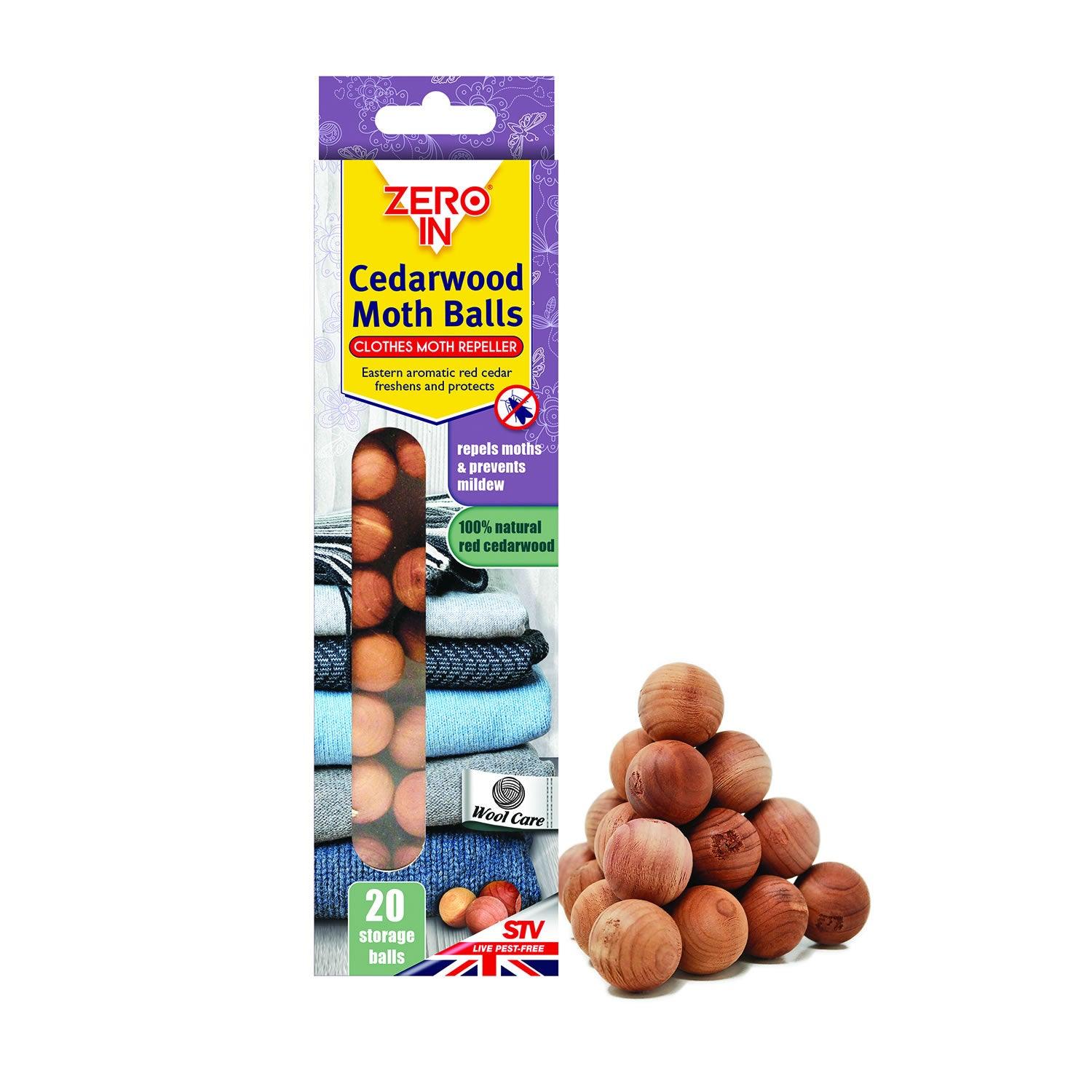 Zero In Cedarwood Clothes Moth Balls 20 - Ormskirk Pets