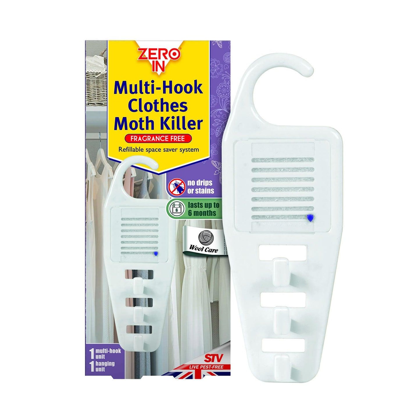 Zero In Multi-Hook Clothes Moth Killer - Ormskirk Pets