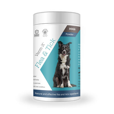 Verm-X Flea & Tick Powder For Dogs 70G - Ormskirk Pets