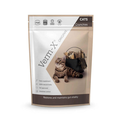 Verm-X Herbal Crunchies For Cats 120G - Ormskirk Pets