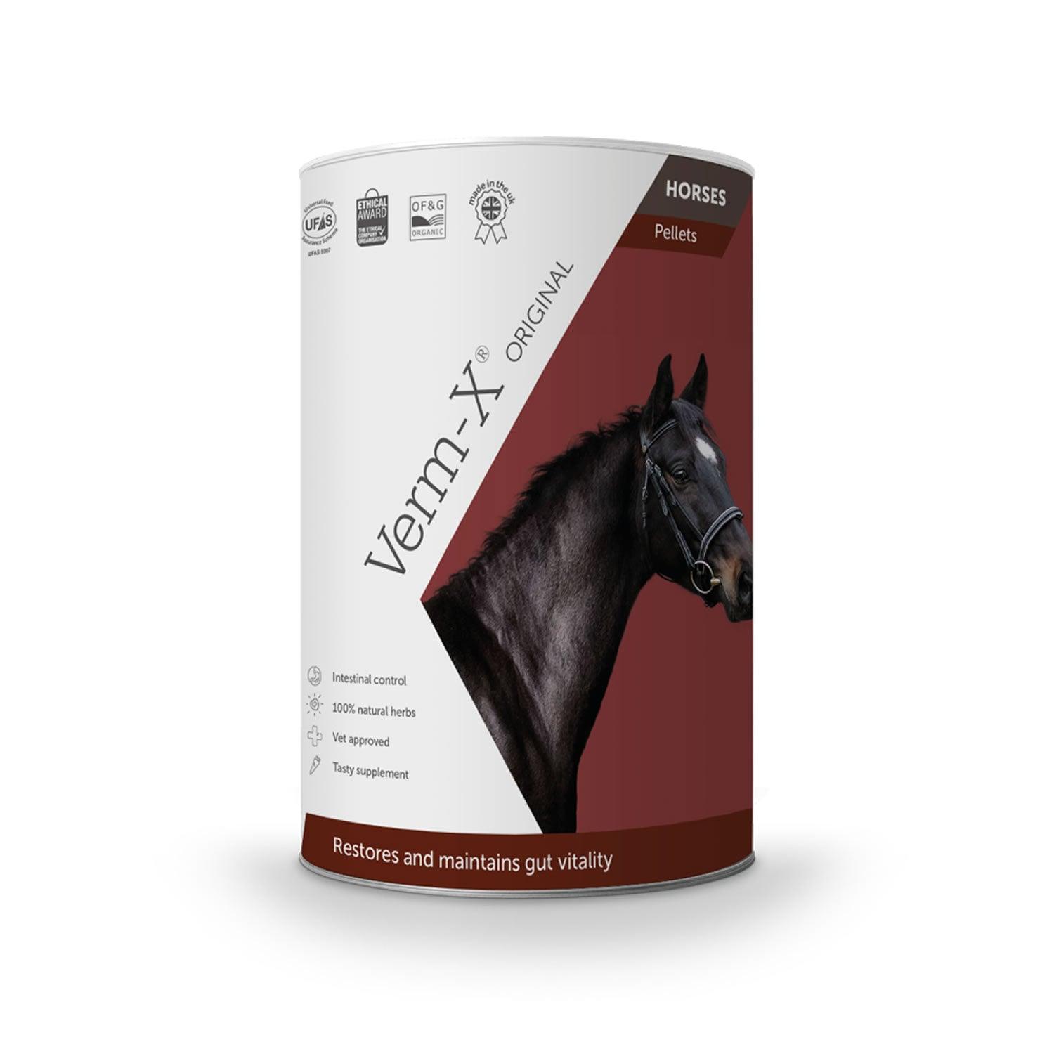 Verm-X Herbal Pellets For Horses & Ponies 750G Tube - Ormskirk Pets