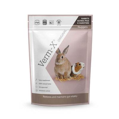 Verm-X Herbal Nuggets For Rabbits, Guinea Pigs & Hamsters 180G - Ormskirk Pets