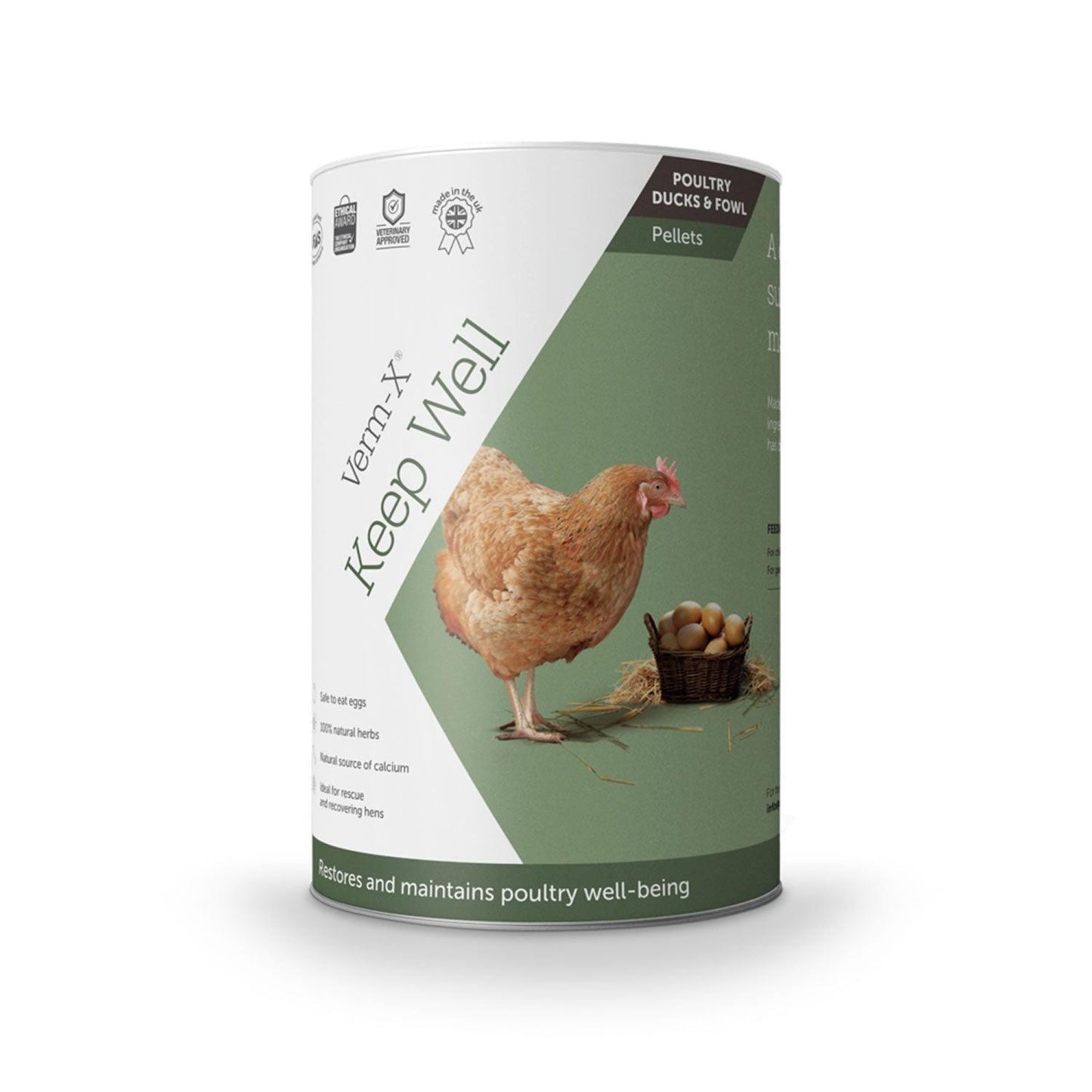 Verm-X Keep Well Natural Pelleted Poultry Tonic 250g Tube - Ormskirk Pets