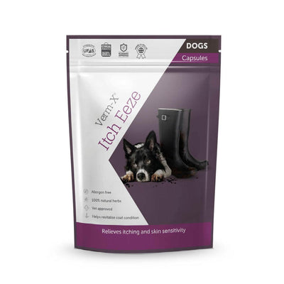 Verm-X Itch-Eeze Herbal Capsules For Dogs 50G - Ormskirk Pets