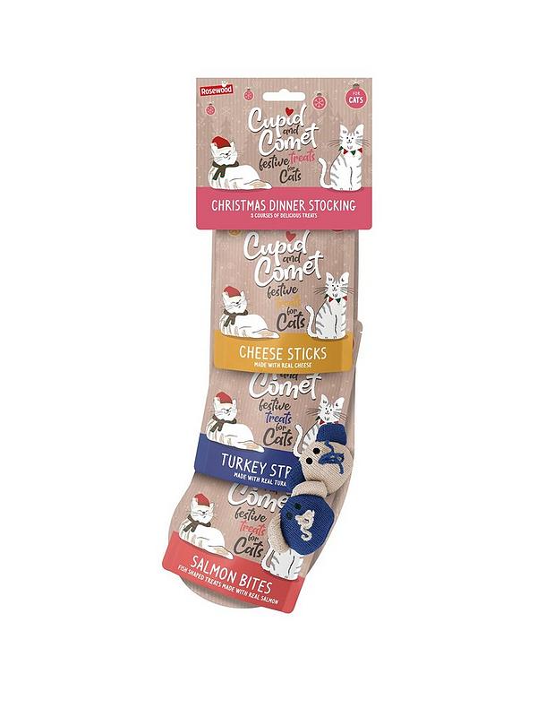 ROSEWOOD CHRISTMAS DINNER CAT STOCKING