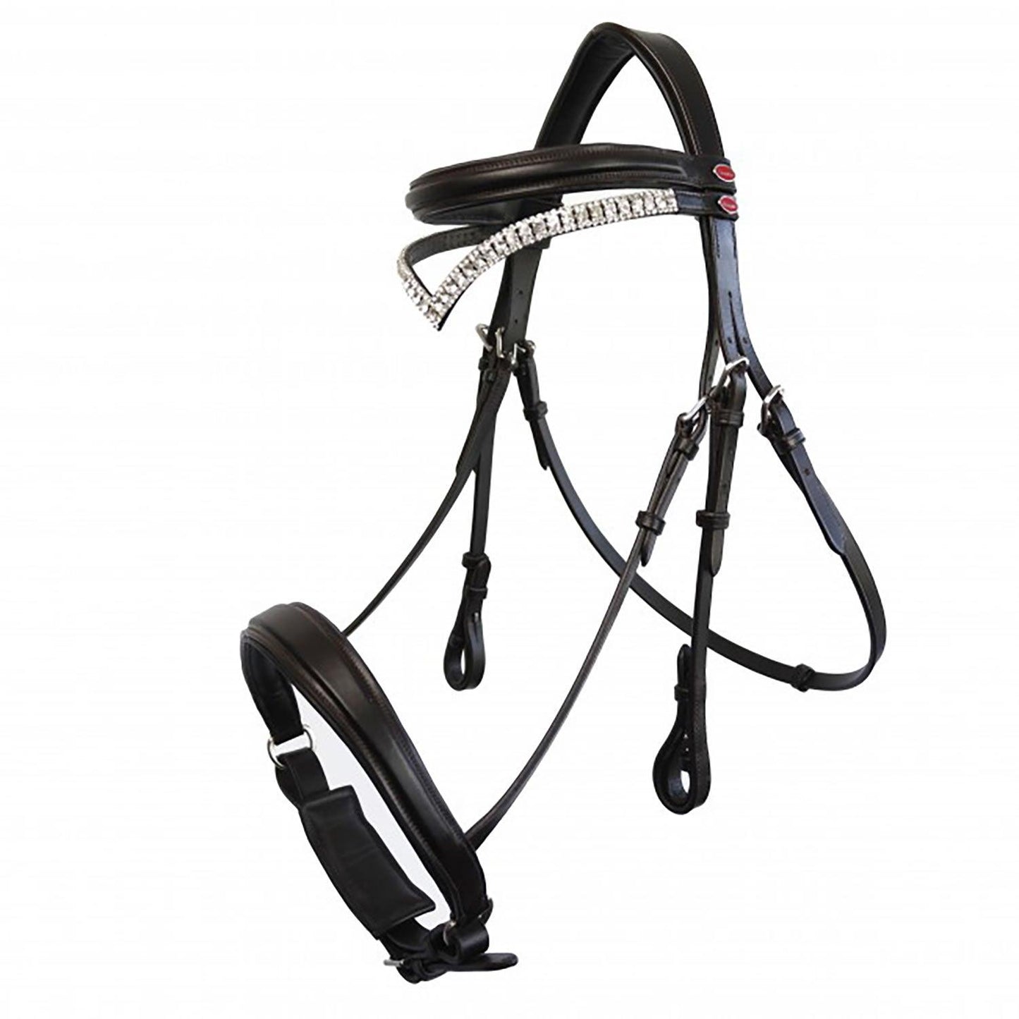 Whitaker Lynton Snaffle Bridle C/W Spare Browband Black Pony - Ormskirk Pets