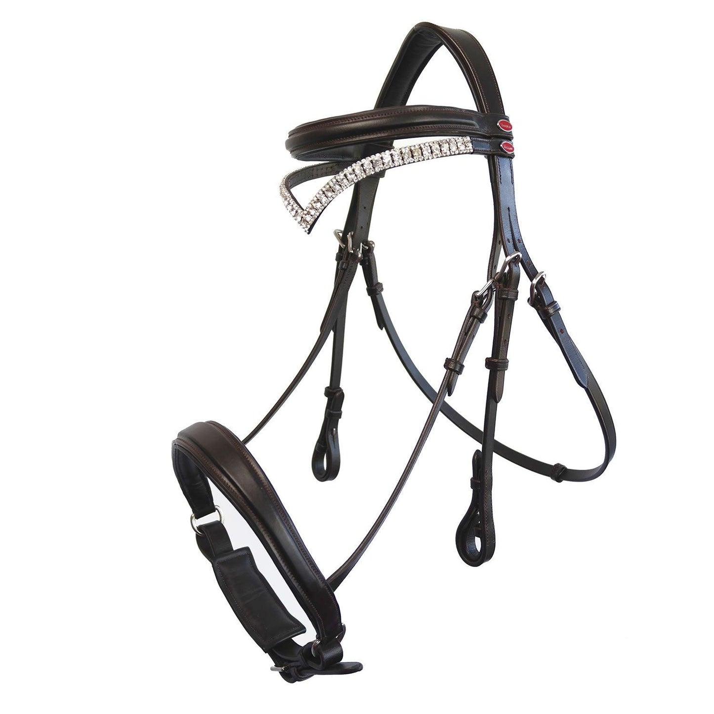 Whitaker Lynton Snaffle Bridle C/W Spare Browband Havana Full - Ormskirk Pets