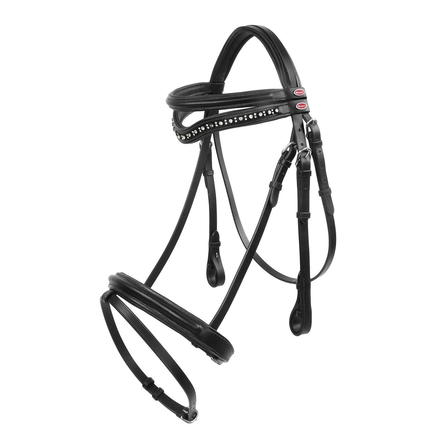 Whitaker Lynton Flash Bridle C/W Spare Browband Black Pony - Ormskirk Pets