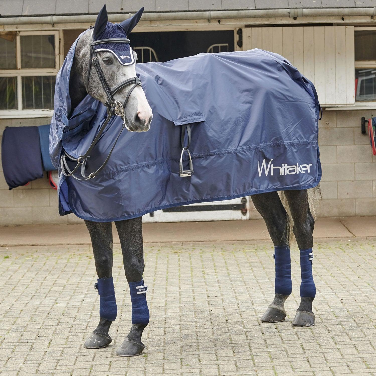 Whitaker Rothwell Roll-Up Rain Sheet Xsmall (4' 9 - 5' 0) Navy - Ormskirk Pets