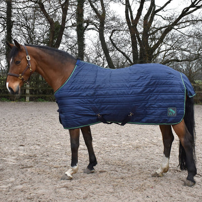 WHITAKER PIPPA STABLE RUG 100GM NAVY/GREEN