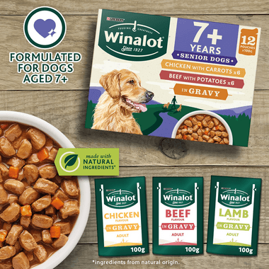 Winalot Perfect Portions Senior Mixed Variety Chunks In Gravy (Chicken & Carrot/ Beet & Potatoes 12X100G - Ormskirk Pets