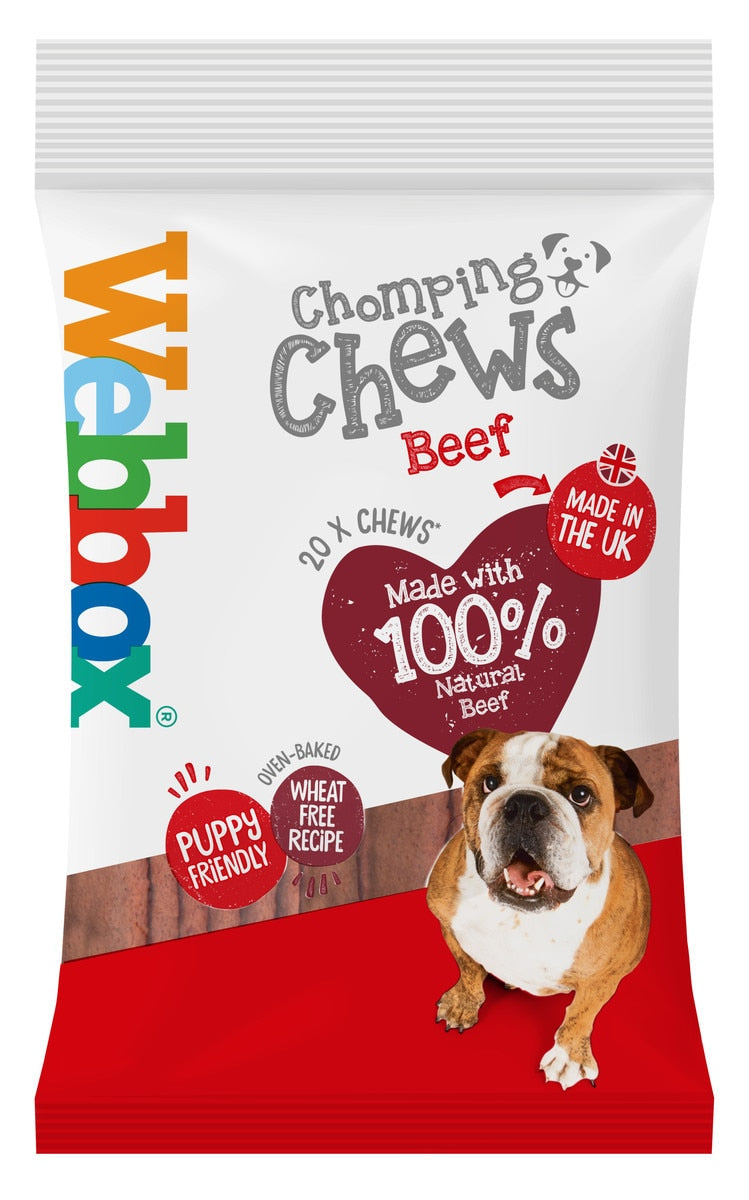 Webbox Chomping Chews Beef 200g