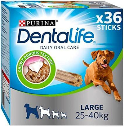 DENTALIFE Large Dog Treat Dental Chew 36 Stick