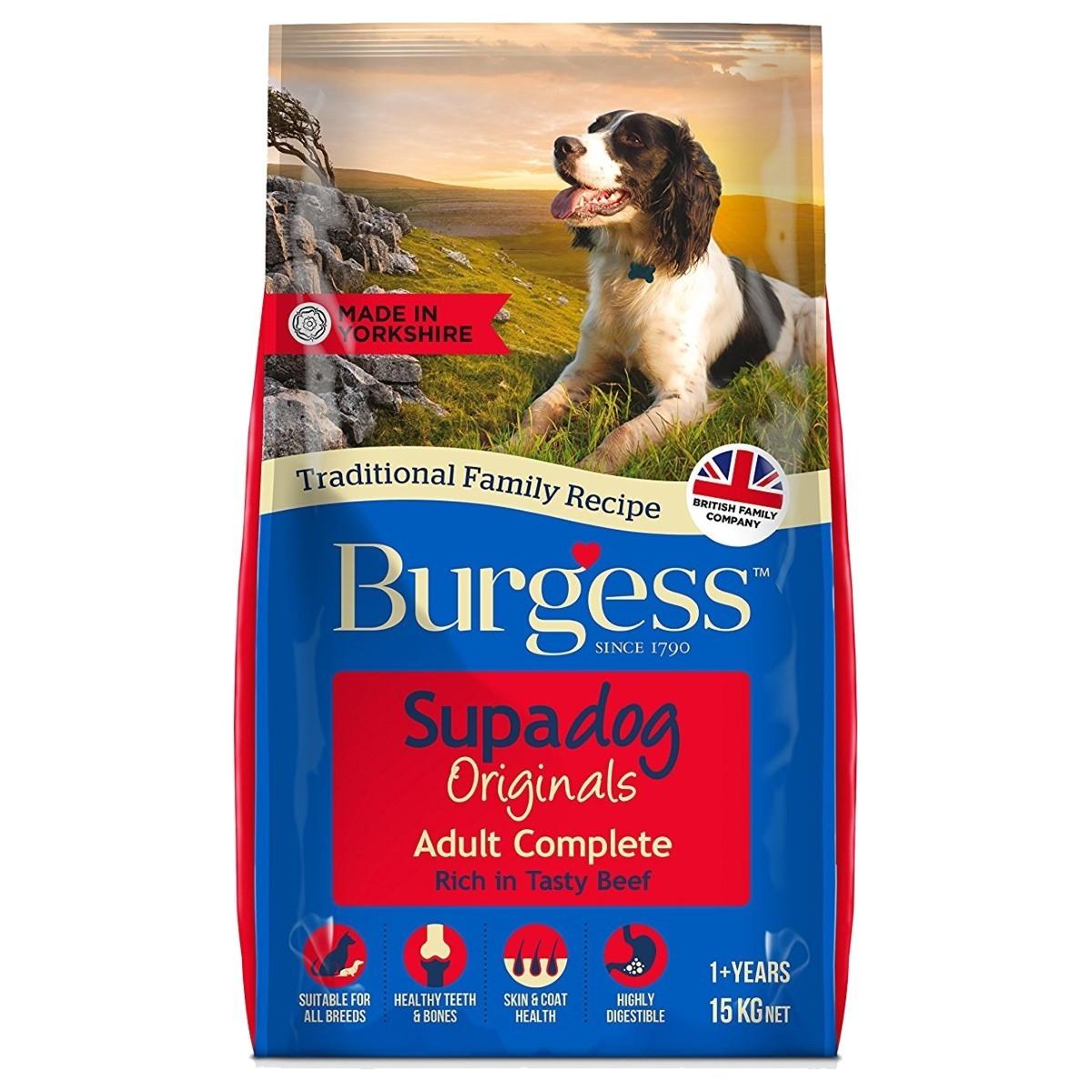 Burgess Supadog Adult Complete Beef 12.5KG - Ormskirk Pets