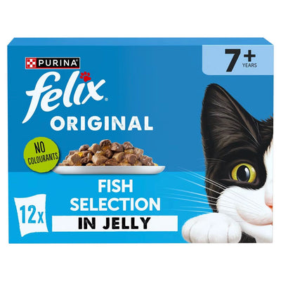 FELIX SENIOR Chunks in Jelly MV Fish Selection 12x85g