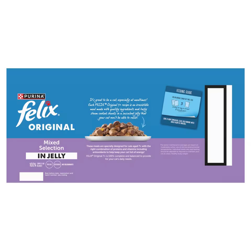 Felix Cat Food Senior Mixed Selection in Jelly 40x85g