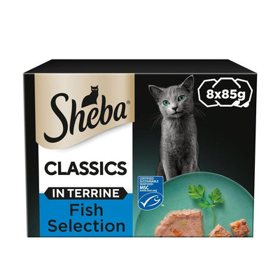 SHEBA CLASSICS FISH SELECTION IN TERRINE 8 x 85g - Ormskirk Pets