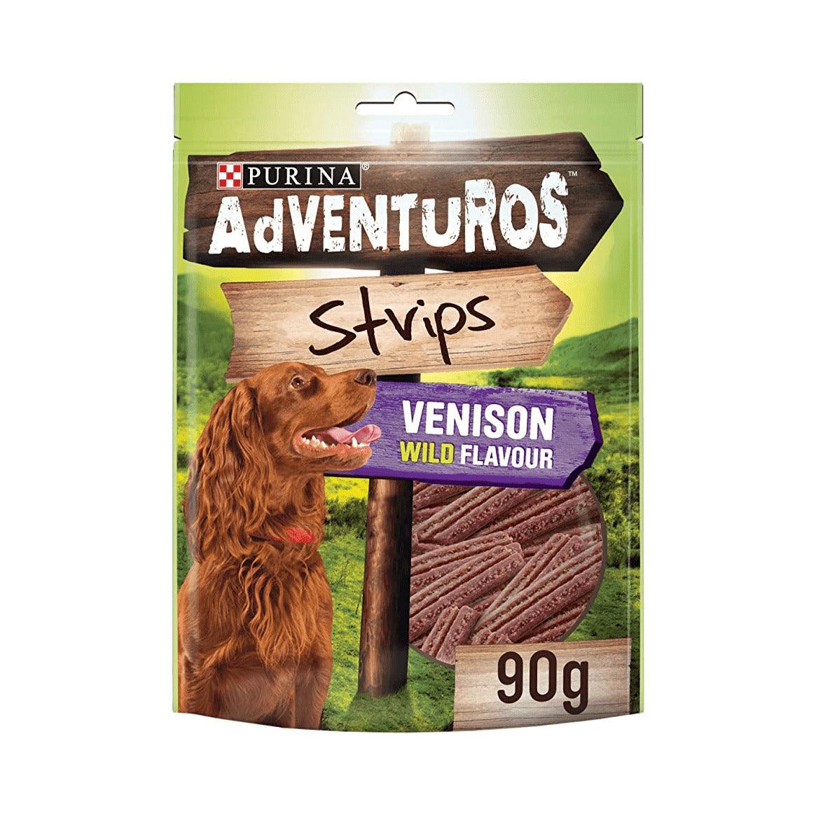 Adventuros Strips Venison 90g - Ormskirk Pets