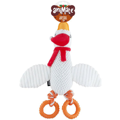 Animate Festive Rope Toy Goose, 30cm